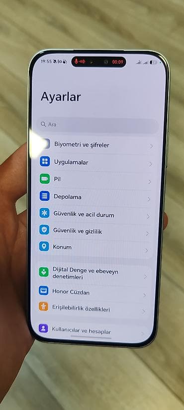 borofone be28 plus: Honor 200 Lite, 8 GB, rəng - Mavi, Sensor, Barmaq izi, Simsiz şarj — 2