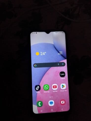 samsun a01: Samsung Galaxy A03s, 32 GB, rəng - Qara, İki sim kartlı, Sensor, Barmaq izi — 1