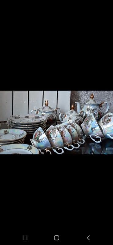 gren kofe qiymeti: Qəhvə dəsti, Farfor, Bohemia, 6 nəfərlik, Çexiya — 2