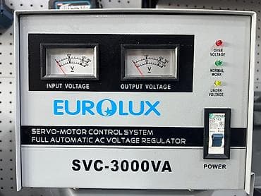 ucuz drel: EUROLUX SVC-3000VA – Tam avtomatik AC gərginlik stabilizatoru — 2