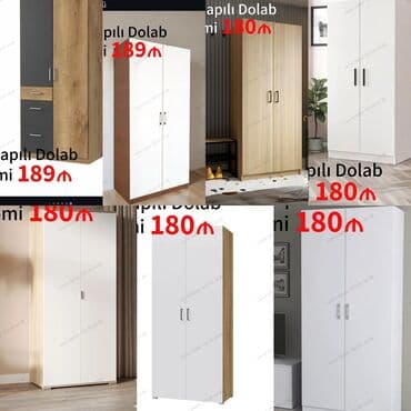 угловой шифоньер в спальню: Новый, Распашной, 2 двери Прямой шкаф, Гардеробный шкаф, Азербайджан — 3