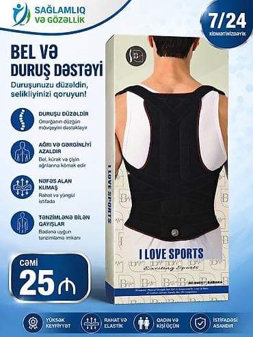 Qamət korrektorları: Bel və duruş dəstəyi kəməri çatdirilma var ünvana Məhsulun təyinatı — 1