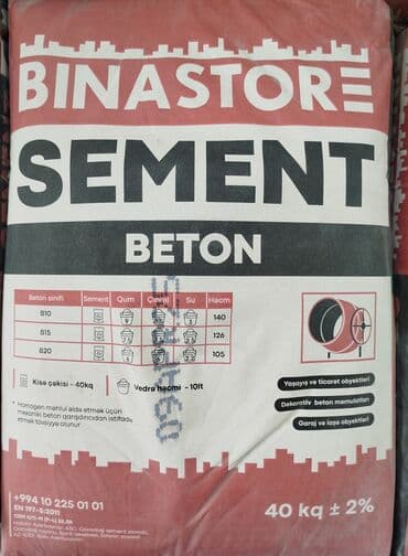 akkord sement: Holcim Sement, M-400, A-klass, Kredit var, Pulsuz çatdırılma — 1