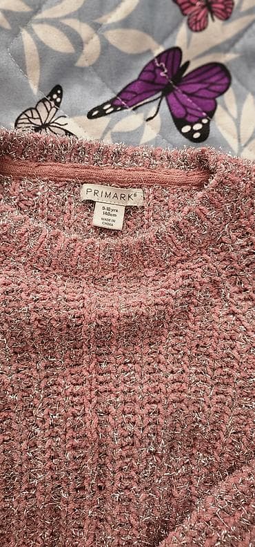 Alt paltar, corablar: Uşaq geyim dəsti - Sviter: PRIMARK markası, 9-10 yaş (140 sm). Açıq — 2