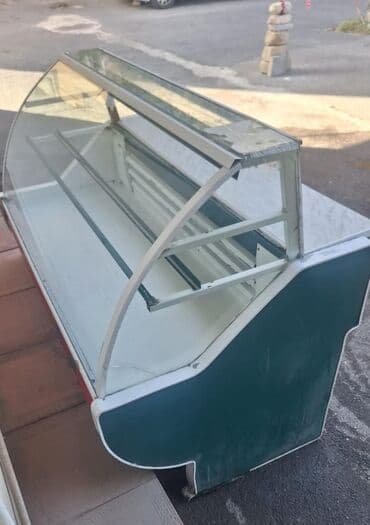 soyuducu maşın: Vitrin soyuducu – 1.50 m • Ölçü: 1.50 m uzunluq • Şüşəli vitrin — 1