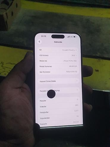 electronics iphone: IPhone 15 Pro Max, 256 GB, Natural Titanium, Face ID — 1