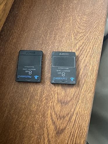 dualshock 2: Sony Playstation 2 memory Card islek veziyyetdedirler ikisi bir yerde — 1