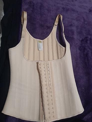 Нижнее белье: Bədənformalaşdırıcı korset – açıq bej rəng - Model: çiyinli bədən — 4