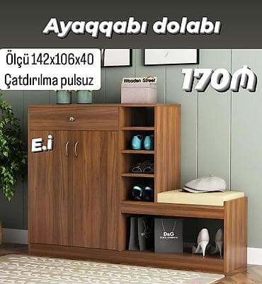cerez: Ayaqqabı dolabı - Model: çoxfunksiyalı dəhliz dolabı - Rəng — 2