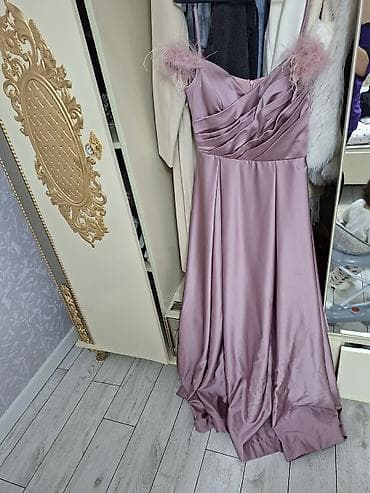 dəri geyim: Məhsul: Zərif ziyafət/gecə geyimi - Rəng: Pudra-çəhrayı - Material — 1