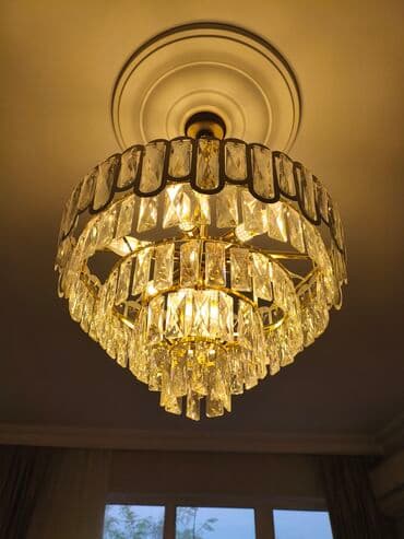 Çılçıraq, 6 lampa, Şüşə