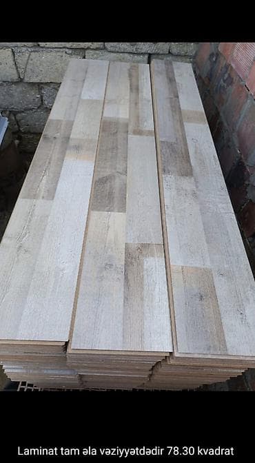 Сантехника: Məhsul: Laminat döşəmə taxtaları - Ümumi ölçü: 78.30 m² - Əlavə — 2