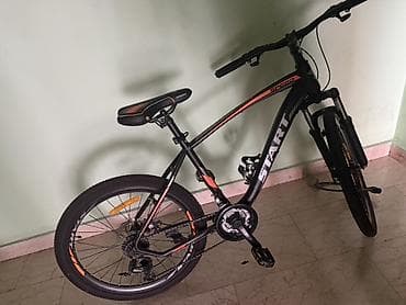 velosiped 21: START Speed dağ velosipedi - Rəng: mat qara, narıncı-qırmızı — 2