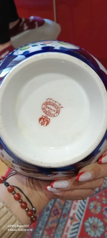 набор ножей: Porselen dekorativ dəst - Tərkib: 1 ədəd iri vaza və 2 ədəd kase — 2