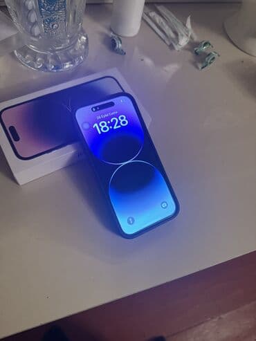 IPhone 14 Pro, 256 GB, Deep Purple, Zəmanət, Face ID, Simsiz şarj