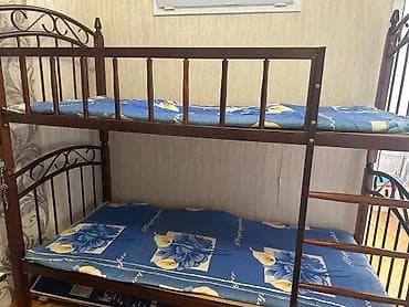 usag ucun: Oğlan və qız üçün, İşlənmiş, Çarpayı, Matras ilə, Siyirməsiz, Taxta — 2
