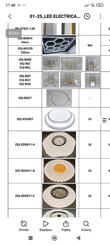 LED elektrik və işıqlandırma avadanlıqları kataloqu topdan ve — 7