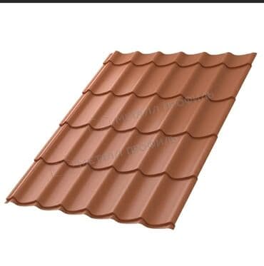 işlənmiş dəmir listlər: Fərqli rənglərdə metal kirəmit təklif olunur. Bu kirəmitlər dam örtüyü — 15