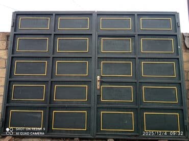 чугунная печь камин: Б/у Железо Дворовые ворота, Механические, С дверью, цвет - Черный, Нет кредита, Платная доставка — 2