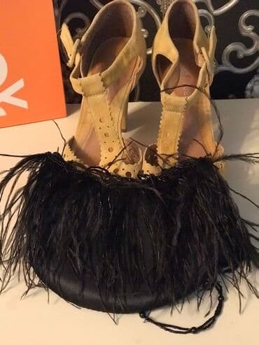 Basanoşka və səndəllər: Tuflilər, Ölçü: 39, rəng - Sarı, İşlənmiş — 2