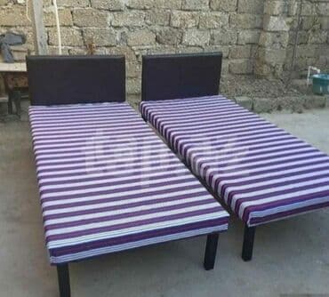 Çarpayılar Təzə hazırları var Çatdırılma var Bir nəfərlik 60 manat — 3