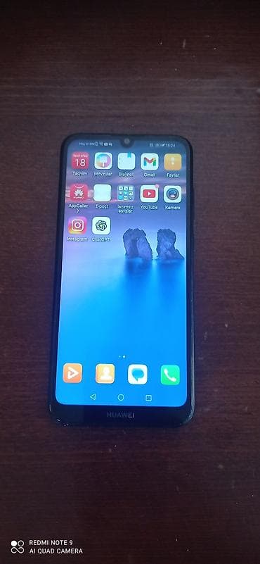 xiaomi redmi note 10 lite: Huawei Y6, 32 GB, rəng - Qara, Barmaq izi — 5