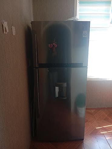 iki: 2 qapılı LG Soyuducu Satılır, rəng - Boz, Dispenserli — 1