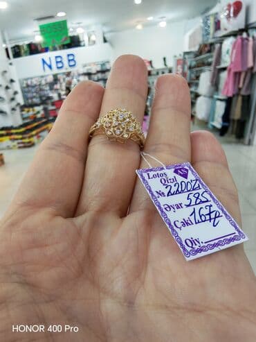 qızılların qiyməti: Üzük, Sarı qızıl, 585 Əyar — 4