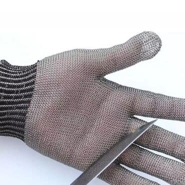 əlcek: Polad əlcək Demir elcek Dəmir əlcək Metal simden hazırlanmış əlcək — 5