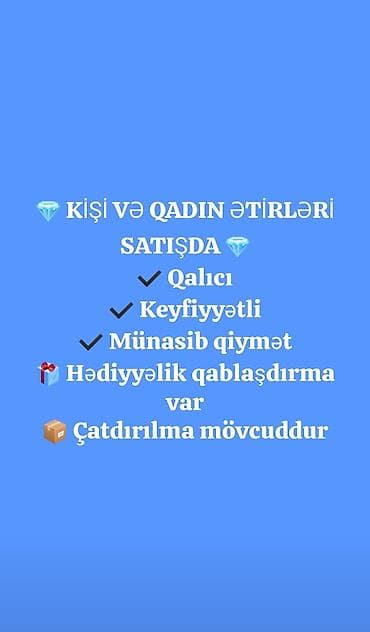 ucuz elf bar: Kişi və qadın ətirləri satışda. - Qalıcı və keyfiyyətli ətirlər - — 1