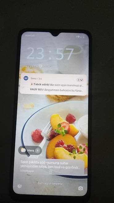 təzə telfonlar: Redmi A3x, 64 GB, rəng - Qara, Barmaq izi — 2