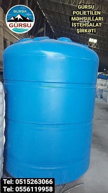 1 tonluq: Bak, Plastik, 10000 l l, Yeni — 9