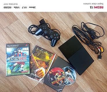 PlayStation 2 Slim komplekti - Konsol: Sony PlayStation 2 Slim (qara — 2