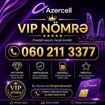 211 bakcell: Nömrə: ( 060 ) ( 2113377 ), Yeni — 1