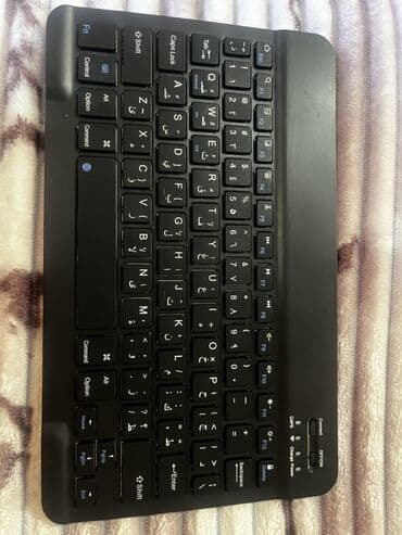 клавиатура чехол 10: Bluetooth klaviatura – yığcam və yüngül - Dil: İngiliscə əsas layout — 1