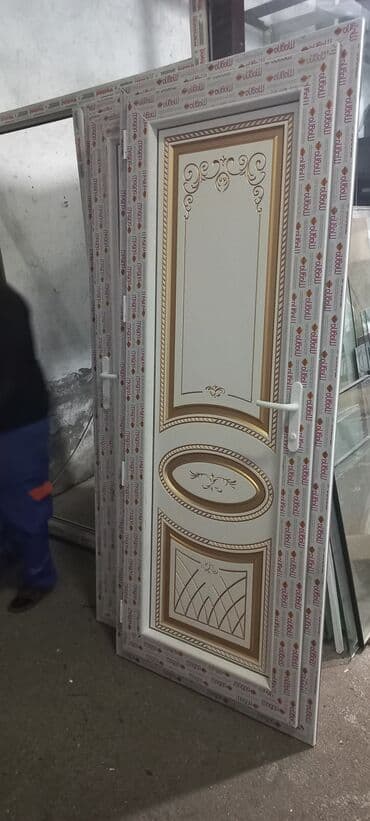 siyirməli qapılar: Yeni Plastik qapı Zamok və çərçivə ilə, Zəmanətli, Pulsuz quraşdırma, Ödənişli çatdırılma, Pulsuz çatdırılma, Rayonlara çatdırılma — 5