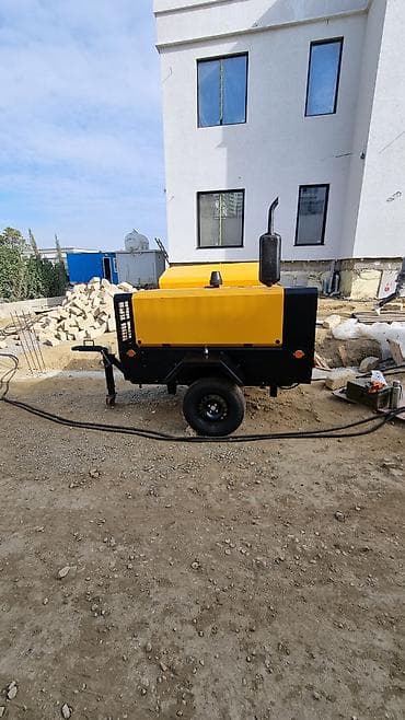 Yedəkli dizel hava kompressoru - Tikinti meydançaları və yol işləri