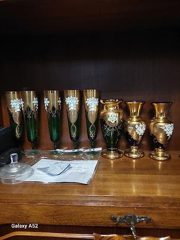 bezek eşyalari instagram: Dekorativ ev aksesuarları dəsti - Böyük metal vaz: Əl işi naxışlarla — 7