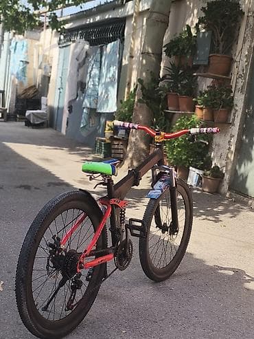 velosiped kameri: Dağ/şəhər tipli velosiped - Çərçivə: tam asqılı (arxa amortizatorlu) — 1