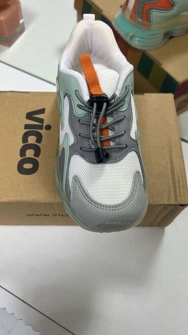 защита на углы для детей: Vicco uşaq krossovkası - Rənglər: ağ mesh üstlük, boz və nəbati-yaşıl — 2