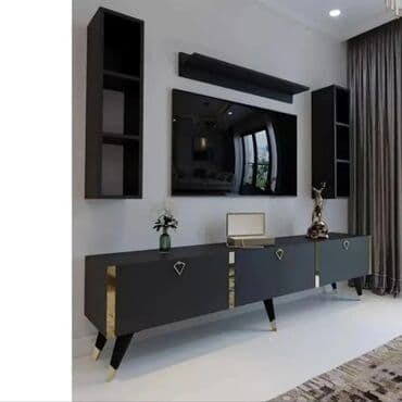 тв стенды в баку: Новый, Угловой ТВ стенд, С полками, Ламинат, Азербайджан — 1