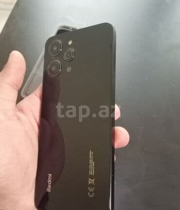 iwdenmiw telefonlar: Redmi Note 12, 256 GB, rəng - Qara, Barmaq izi — 1
