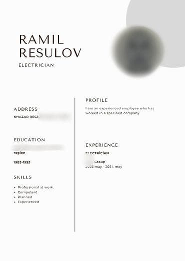 Reklam, çap: CV hazırlama xidməti. 5 manata hazırlanıb tez vaxtda təhvil verilir — 2