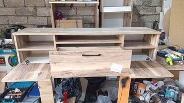 dekor ref: Yeni, Düz TV altlığı, Polkalı, Laminat — 2