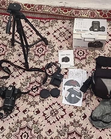 Техника и электроника: Canon EOS 1100D fotoaparat dəsti + portativ fotoprinter Komplekt: - — 2