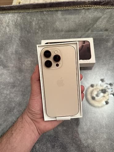 dubay telfon: IPhone 16 Pro, 256 GB, Desert Titanium, Face ID — 9