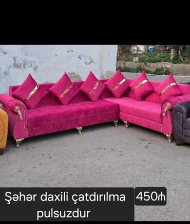 mətbəx ucun divan: Künc divan, Yeni, Açılan, Bazalı, Parça, Şəhərdaxili pulsuz çatdırılma — 3