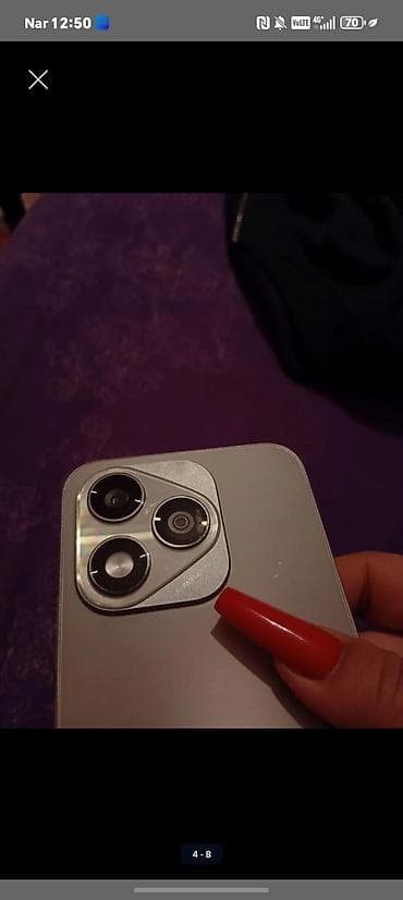 Məişət texnikası: Honor 400 Lite, 256 GB, rəng - Gümüşü, Barmaq izi — 4