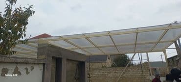 dam örtü: Polikarbonat örtüklü dəmir konstruksiya – həyət, qaraj, terras və — 1