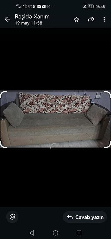 islenmis divan: Диван, Б/у, Нераскладной, Без подъемного механизма, Нет доставки — 1